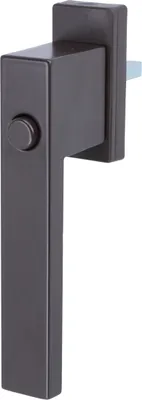 Produktbild von Fenstergriff Fensterolive Rasterolive Kindersicherung Druckknopf Fensterbeschlag Braun RAL8019