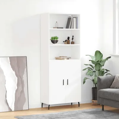 Produktbild von vidaXL Highboard Weiß 69,5x34x180 cm Holzwerkstoff