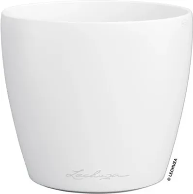 Obrázek produktu pro Samozavlažovací květináč plastový Lechuza Classico Color Ø 11,8 x 13,2 cm bílý