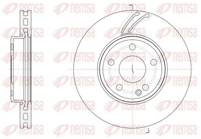 Produktbild von 2x REMSA Bremsscheibe 61527.10 vorne passend für MERCEDES-BENZ A-Klasse (W176)