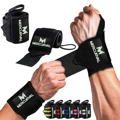 Obrázek produktu pro Fitnessové bandáže na zápěstí – unisex sportovní pásky na zápěstí pro posilování