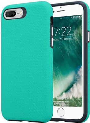 Obrázok produktu pre Cadorabo ochranné puzdro pre Apple iPhone 6 PLUS / 6S PLUS / 7 PLUS / 7S PLUS / 8 PLUS v tyrkysovej farbe Vonkajšie puzdro Hybrid
