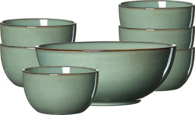 Produktbild von Ritzenhoff & Breker Alicante Salat-Set 7-teilig - Grün