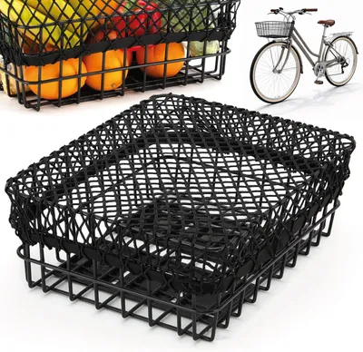 Productafbeelding van Bagagenet fiets - Elastisch - Voor drager en mand