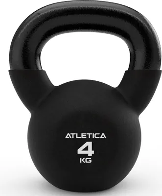Produktbild von ATLETICA Kettlebell | 4kg | hochwertiger Look & Feel | doppelt Neopren beschichtet