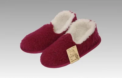 Produktbild von Mokassin Wolle bordeaux 40/41 Linke