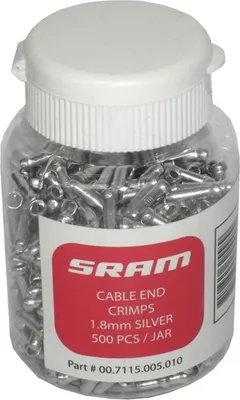 Image de Rockshox Embouts de câbles de frein SRAM PitStl./500pcs 00.7115.005.010 1,8 mm, argent