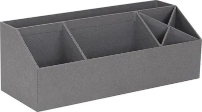 Produktbild von Famanu Büro-Organizer mit 4 Fächern - stilvolle Aufbewahrungsbox für Notizen und Büromaterialien
