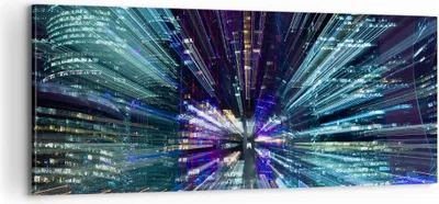Produktbild von Bild auf Leinwand - Leinwandbild - Abstraktion modern - 100x40cm - Wand Bild - Wanddeko - Leinwanddruck - Bilder - Kunstdruck - Wanddekoration - Leinwand bilder - Wandkunst - AB100x40-4044