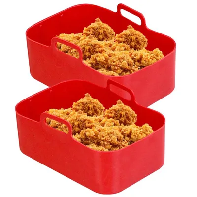 Zdjęcie produktu dla Silikonowy garnek do frytownicy powietrznej DZ201, silikonowa wkładka do frytownicy powietrznej wielokrotnego użytku, akcesoria do frytownicy powietrznej