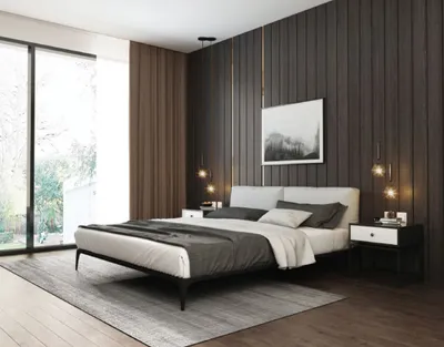 Obrázek produktu pro Postel s čalouněnou čelo, postele, čalounění, designová, hotelová, dvojlůžko,  design, 180x200 cm