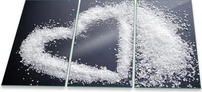 Produktbild von Herdabdeckplatte Abdeckung Glaskeramikfeld Abdeckplatte 3-Teilig 90x52 Herz Schutz
