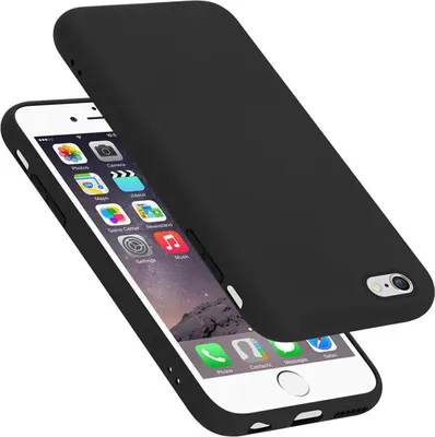 Immagine prodotto di Cadorabo custodia protettiva per Apple iPhone 6 / 6S custodia in nero telefono cellulare Custodia Cover TPU Etui