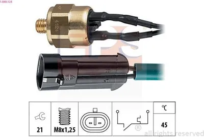 Obrázek produktu pro Temperaturschalter, Kühlmittelwarnlampe