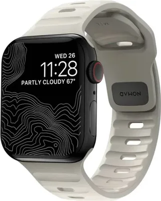 Produktbild von Nomad, Sportarmband für Apple Watch 38/40/41/42mm Sport Band, Grau