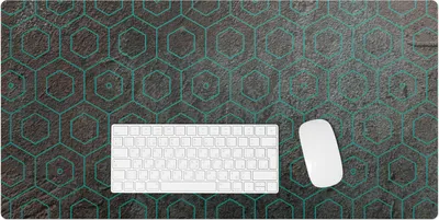 Produktbild von Geometrisches Muster – Schreibtischunterlage – Rutschfeste Tischunterlage – Schreibtischmatte für Büro & Zuhause – Schreibunterlage – Mauspad – Tischmatte – 90 x 45 cm