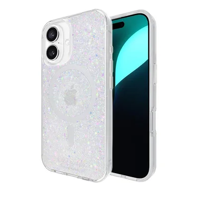 Produktbild von Kate Spade, iPhone 16 MagSafe Hülle Chunky Glitter Design Stoßfest, Transparent