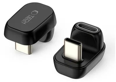 Immagine prodotto di Tech-Protect Ultraboost Aa04 Adattatore angolare Usb-C - Nero