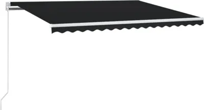 Zdjęcie produktu dla vidaXL Markiza ręcznie wysuwana 450x350 cm antracytowa