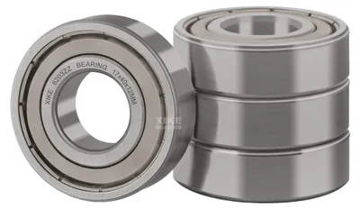 Produktbild von 4 Stück 6203ZZ Kugellager, doppelt abgedichtet, 17x40x12 mm