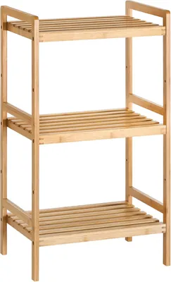 Produktbild von Bambus Standregal 3 Ablagen naturfarben