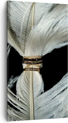 Produktbild von Bild auf Leinwand - Leinwandbild - Einteilig - Feder Romantik Ehe - 45x80cm - Wand Bild - Wanddeko - Wandbilder - Leinwanddruck - Bilder - Wanddekoration - Leinwand bilder - Wandbild - PA45x80-4909