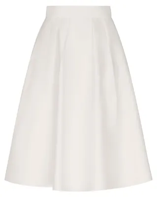 Produktbild von APART Fashion Damen Satin A-Linien-Rock, fließender Midirock mit hoher Taille, e