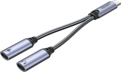 Obrázek produktu pro Unitek adaptér usb-c - 2x usb-c, 18w, audio, m206a