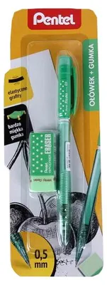 Produktbild von Pentel Automatischer Bleistift HB 0,5mm Grün mit Radierer
