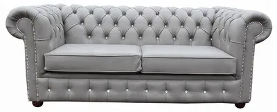 Image de Canapé Chesterfield gris Bureau Canapé Emfpangs Cuir synthétique Nouveau jvmoebel ®