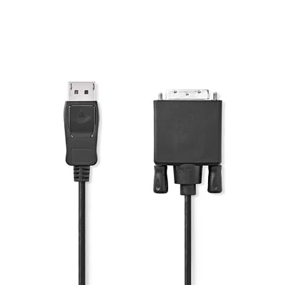 Produktbild von Nedis CCGP37200BK20, 2 m, DisplayPort, DVI-D 24+1-Pin, Männlich, Männlich, Gerade