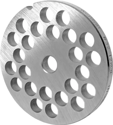 Produktbild von Fleischwolfscheibe, Lochscheibe aus Inox Stahl Größe 32 mit 12,0 mm Bohrung von WolfCut