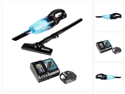 Produktbild von Makita DCL 180 RG1 B Akku Staubsauger 18 V Schwarz + 1x Akku 6,0 Ah + Ladegerät