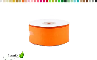 Produktbild von 25m Rolle Ripsband 38mm, Farbauswahl:orange 668