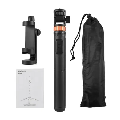 Zdjęcie produktu dla KINGJOY M080 70-calowy, wysuwany statyw do selfie z uchwytem na telefon 1/4 cala i bezprzewodowym zdalnym wyzwalaczem do nagrywania filmów Vlog Selfie na żywo