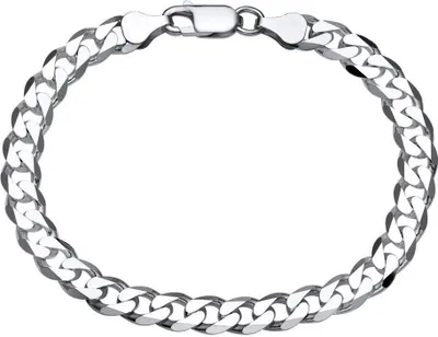 Produktbild von Echtsilber Armband: 925er Panzerarmband 7mm 21cm PA0070 von JEWLIX
