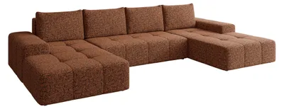 Produktbild von MIRJAN24 Ecksofa Tonseo U, Stilvoll U-Form Sofa mit Schlaffunktion und Bettkasten, Wohnlandschaft (Farbe: Bella 40)