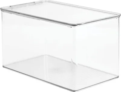 Produktbild von Spielzeugaufbewahrung stapelbare Kiste Organizer mit Deckel mDesign durchsichtig
