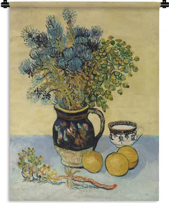 Produktbild von MuchoWow® Wandteppich Wandbehang Stillleben - Vincent van Gogh 60x80 cm Tapisserie Dekoration Wandtuch - Decke - Wandtücher - Wohne