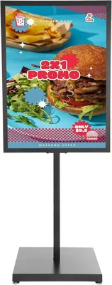 Obrázok produktu pre Informáciačný stojan, kovový, 90 x 65 cm, určený do obchodov