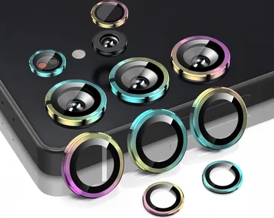 Produktbild von Kamera Linsenschutz Glas Set für Samsung Galaxy S25 Ultra Schutzglas Camera Linse Panzerfolie 9H Regenbogenfarben