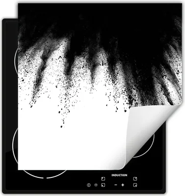 Produktbild von DarHaus Herdabdeckplatte 50x52 cm Anti Rutsch Matte Aufrollbar, weiß - Explosion