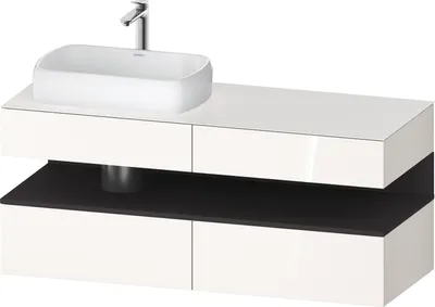 Produktbild von DURAVIT QA4765080220010 QTG KWTU WH Ek. 1400x550x600 Wß Hgl.
