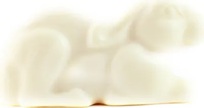 Produktbild von Haslinger Schafmilch Seife Hase liegend, lose, 70 g Art.Nr. 6032