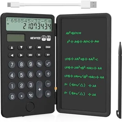Productafbeelding van Draagbare Calculator met Notepad en 12-cijferig Display