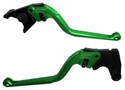 Imagen del producto de Dos manijas verdes para modelos de 2003 a 2004, fabricadas en aluminio mediante mecanizado CNC
