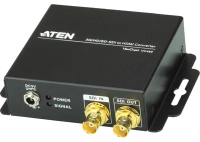 Zdjęcie produktu dla ATEN VC480, Czarny, BNC, HDMI, BNC, 5 V, 0 - 40 °C, -20 - 60 °C