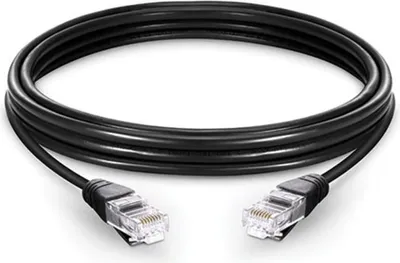Produktbild von PREMIUMCORD Patchkabel UTP RJ45-RJ45 CAT5e 10m schwarz (sputp100C)