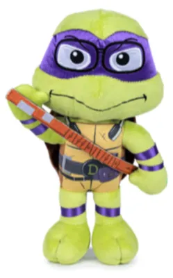 Immagine prodotto di Teenage Mutant Ninja Turtles Donatello peluche - Peluche da 22 cm TMNT peluche di stoffa