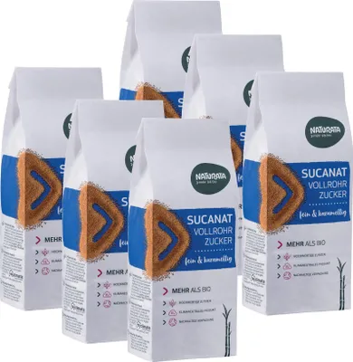 Produktbild von Sucanat Vollrohrzucker, 6 x 400 g